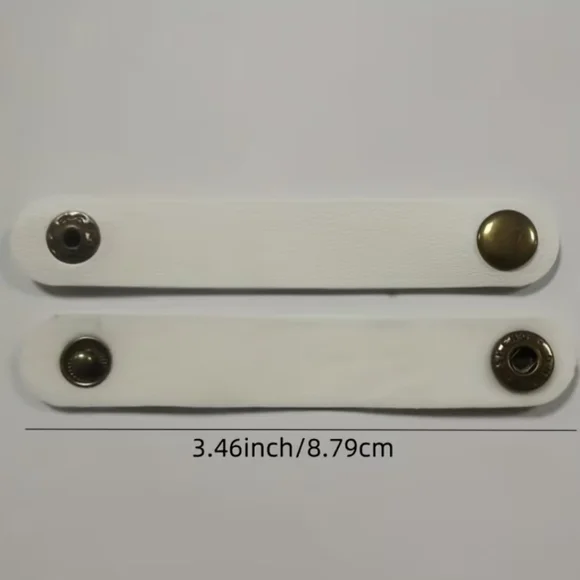 Colorful Faux Leather Flower, Heart And Strip Clip Bundle 9 pc Random - Picture 4 of 6